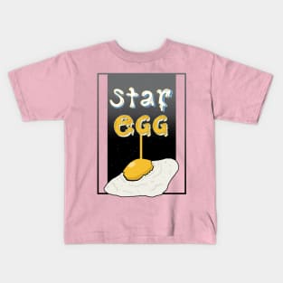 Fried egg in the galaxy/ Star egg/ Fried egg in the universe Kids T-Shirt